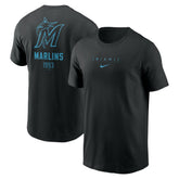 MLB Miami Marlins Nike Large Logo Back Stack T-Shirt