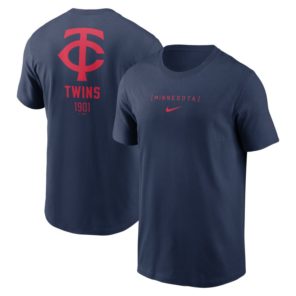 MLB Minnesota Twins Nike Large Logo Back Stack T-Shirt