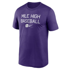 MLB Colorado Rockies Nike Baseball Phrase Legend Performance T-Shirt