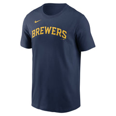 MLB Milwaukee Brewers Nike Fuse Wordmark T-Shirt