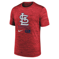 MLB St. Louis Cardinals Nike Large Logo Velocity T-Shirt