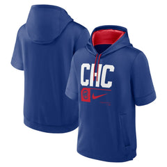MLB Chicago Cubs Nike Tri Code Lockup Short Sleeve Pullover Hoodie