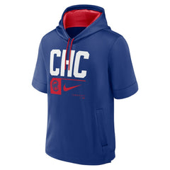 MLB Chicago Cubs Nike Tri Code Lockup Short Sleeve Pullover Hoodie