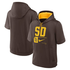 MLB San Diego Padres Nike Tri Code Lockup Short Sleeve Pullover Hoodie