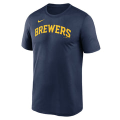 MLB Milwaukee Brewers Nike Legend Fuse Wordmark T-Shirt
