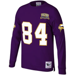 Randy Moss Big & Tall Retired Player Name & Number Long Sleeve Top - Minnesota Vikings