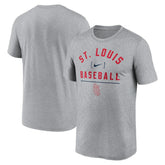 MLB St. Louis Cardinals Nike Arch Baseball Stack Performance T-Shirt