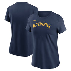 MLB Milwaukee Brewers Nike Women's Wordmark T-Shirt