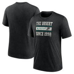 MLB Arizona Diamondbacks Nike Cooperstown Collection Local Stack Tri-Blend T-Shirt