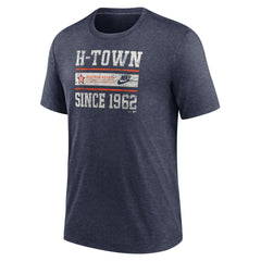 MLB Houston Astros Nike Cooperstown Collection Local Stack Tri-Blend T-Shirt