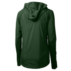 Cutter & Buck Women's Gridiron Classics Logo Adapt Eco Knit Hybrid Recycled Full-Zip Hoodie - Philadelphia Eagles