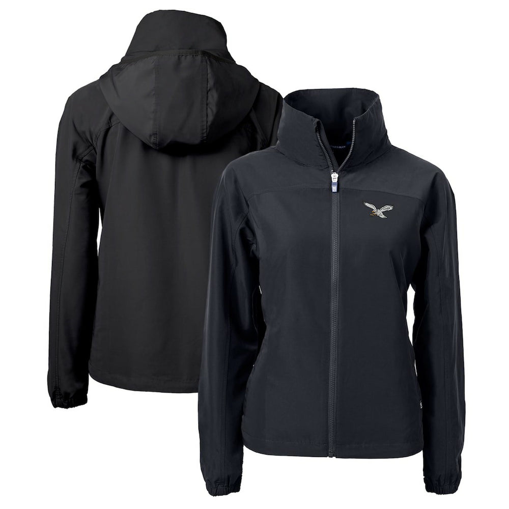 Cutter & Buck Women's Gridiron Classics Logo Charter Eco Recycled Full-Zip Jacket - Philadelphia Eagles