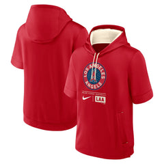 MLB Los Angeles Angels Nike City Connect Color Block Short Sleeve Pullover Hoodie