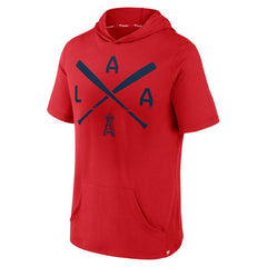 MLB Los Angeles Angels Fanatics Iconic Rebel Short Sleeve Hooded Top