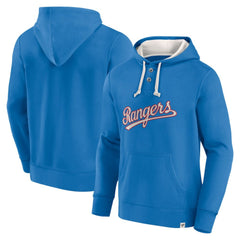 MLB Fanatics Texas Rangers Royal Plan for Adversity Henley Fleece Pullover Hoodie