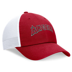 MLB Los Angeles Angels Nike Wordmark Adjustable Trucker Hat