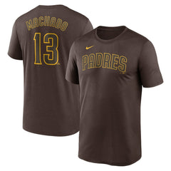 MLB Manny Machado San Diego Padres Nike Legend Name & Number Performance T-Shirt