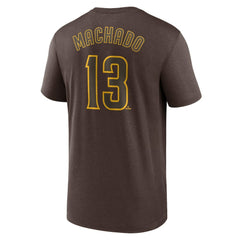 MLB Manny Machado San Diego Padres Nike Legend Name & Number Performance T-Shirt