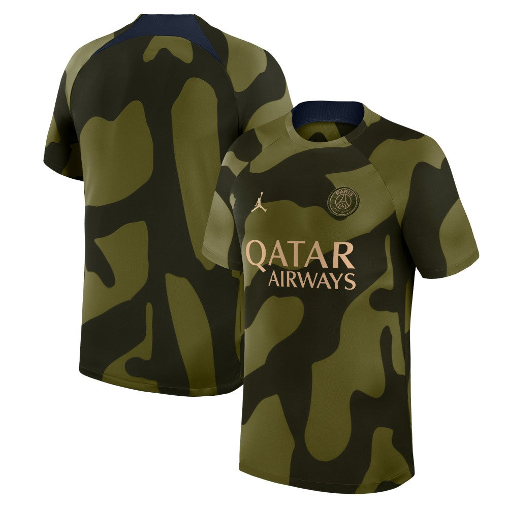 Paris Saint-Germain Jordan Brand 2023/24 Academy Pro Pre-Match Top - Jordan Olive