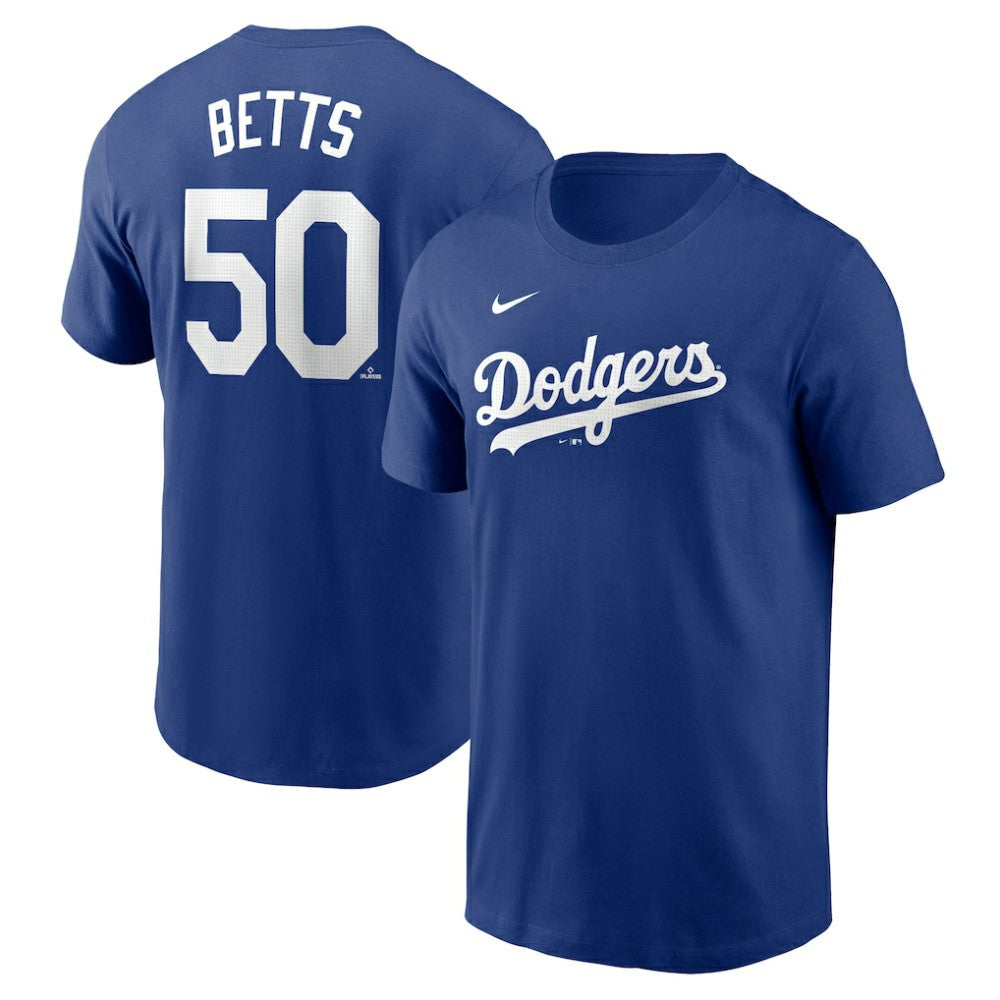 MLB Mookie Betts Los Angeles Dodgers Nike Fuse Name & Number T-Shirt