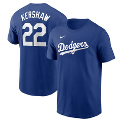 MLB Clayton Kershaw Los Angeles Dodgers Nike Fuse Name & Number T-Shirt