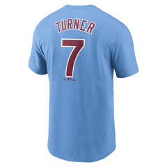 MLB Trea Turner Philadelphia Phillies Nike Fuse Name & Number T-Shirt