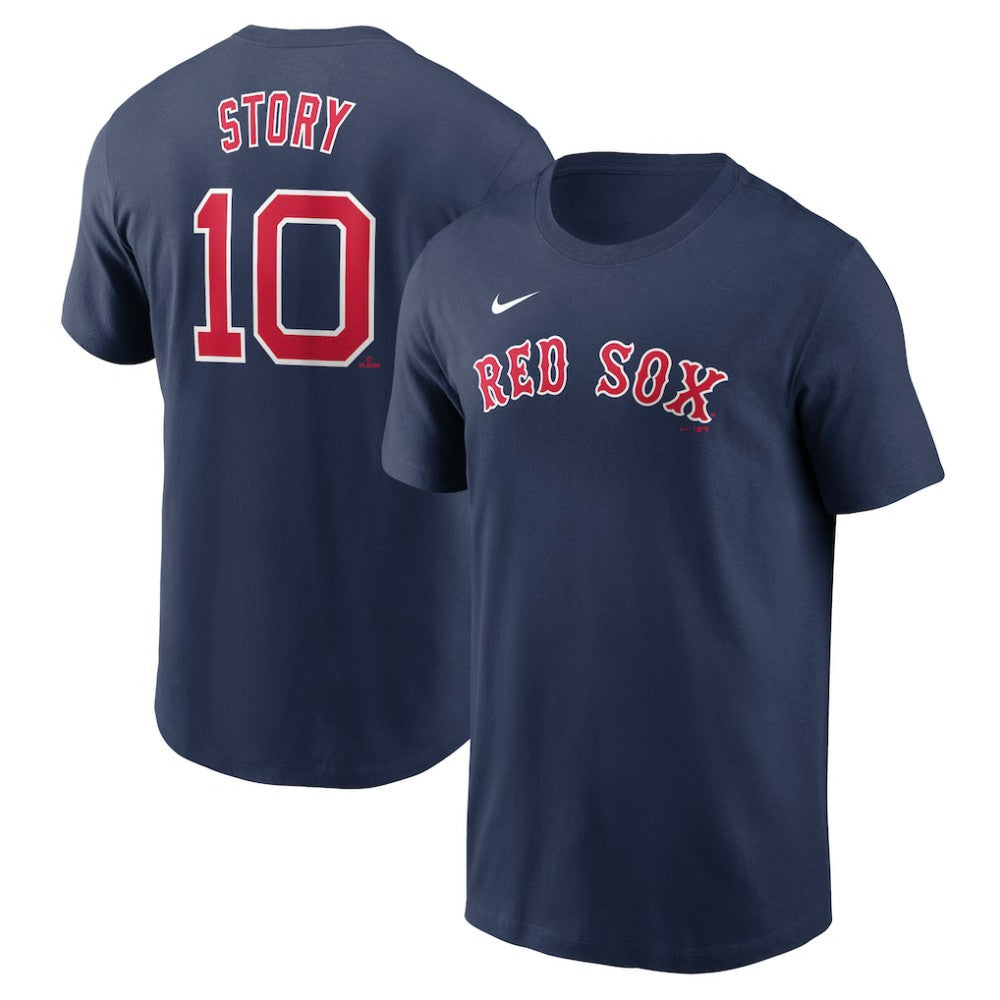 MLB Trevor Story Boston Red Sox Nike Fuse Name & Number T-Shirt