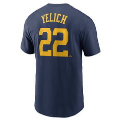 MLB Christian Yelich Milwaukee Brewers Nike Fuse Name & Number T-Shirt