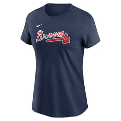 MLB Austin Riley Atlanta Braves Nike Women's Cooperstown Collection Fuse Name & Number T-Shirt