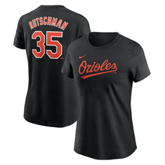 MLB Adley Rutschman Baltimore Orioles Nike Women's Cooperstown Collection Fuse Name & Number T-Shirt