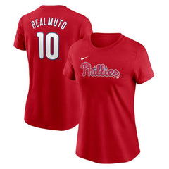 MLB J.T. Realmuto Philadelphia Phillies Nike Women's Cooperstown Collection Fuse Name & Number T-Shirt