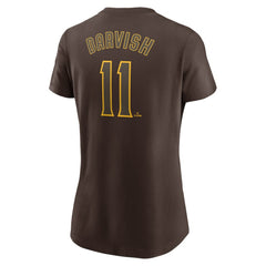 MLB Yu Darvish San Diego Padres Nike Women's Cooperstown Collection Fuse Name & Number T-Shirt
