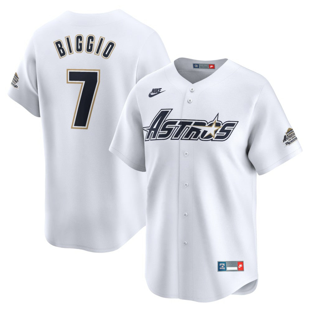 MLB Craig Biggio Houston Astros Nike Throwback Cooperstown Collection Limited Jersey