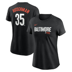 MLB Adley Rutschman Baltimore Orioles Nike Women's City Connect Fuse Name & Number T-Shirt