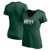 NBA Milwaukee Bucks Women's Mascot In Bounds V-Neck T-Shirt