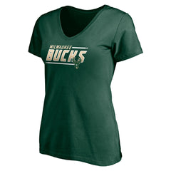 NBA Milwaukee Bucks Women's Mascot In Bounds V-Neck T-Shirt