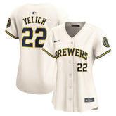 MLB Christian Yelich Milwaukee Brewers Nike Women's Home Limited Player Jersey