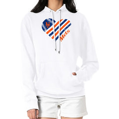 MLB New York Mets G-III 4Her by Carl Banks Women's Heart Fleece Pullover Hoodie