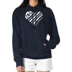 MLB New York Yankees G-III 4Her by Carl Banks Women's Heart Fleece Pullover Hoodie