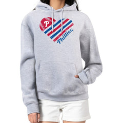 MLB Philadelphia Phillies G-III 4Her by Carl Banks Women's Heart Fleece Pullover Hoodie