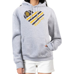 MLB San Diego Padres G-III 4Her by Carl Banks Women's Heart Fleece Pullover Hoodie