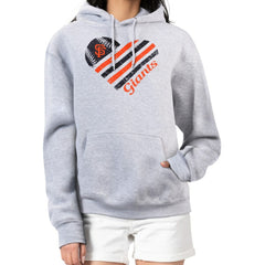 MLB San Francisco Giants G-III 4Her by Carl Banks Women's Heart Fleece Pullover Hoodie