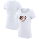 MLB Baltimore Orioles G-III 4Her by Carl Banks Women's Super-Slim Fit Lightweight Heart Graphic T-Shirt