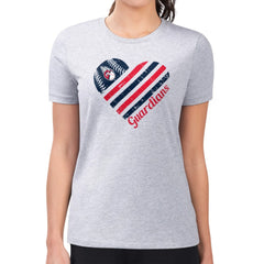 MLB Cleveland Guardians G-III 4Her by Carl Banks Women's Super-Slim Fit Lightweight Heart Graphic T-Shirt