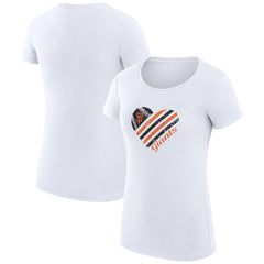 MLB San Francisco Giants G-III 4Her by Carl Banks Women's Super-Slim Fit Lightweight Heart Graphic T-Shirt