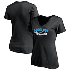 Women's Depth Chart V-Neck T-Shirt - Carolina Panthers