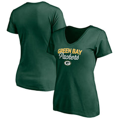 Women's Depth Chart V-Neck T-Shirt - Green Bay Packers