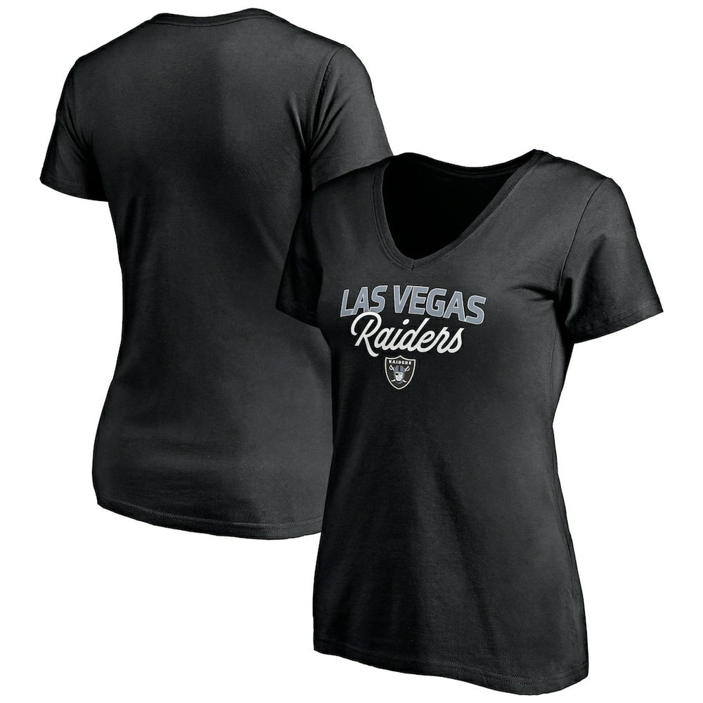 Women's Depth Chart V-Neck T-Shirt - Las Vegas Raiders