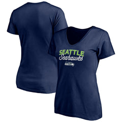 Women's Depth Chart V-Neck T-Shirt - Seattle Seahawks