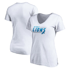 Women's Mascot In Bounds V-Neck T-Shirt - Detroit Lions